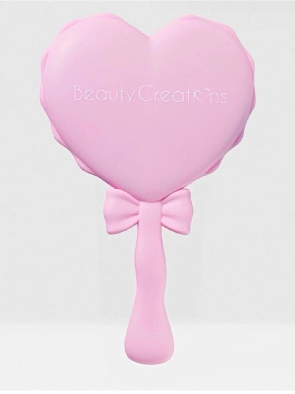 Beauty Creations Handheld Mirror Heart Pink NWT